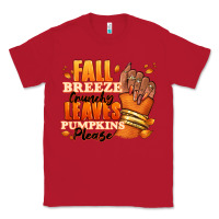 Red Fall breeze crunchy leaves pumpkins please Classic Tee - RanaPortraitStore