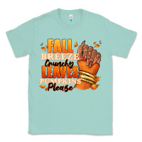 Seafoam Fall breeze crunchy leaves pumpkins please Classic Tee - RanaPortraitStore
