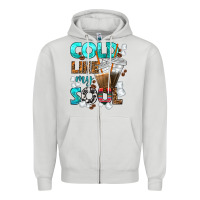 Dove Grey cold like my soul coffee cups bbs Zipper Hoodie - BundleAndBundleShop