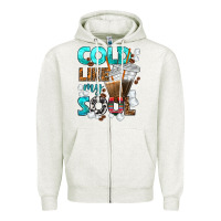 Oatmeal Heather cold like my soul coffee cups bbs Zipper Hoodie - BundleAndBundleShop