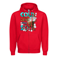 Red cold like my soul coffee cups bbs Zipper Hoodie - BundleAndBundleShop