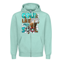 Seafoam cold like my soul coffee cups bbs Zipper Hoodie - BundleAndBundleShop