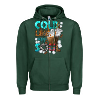 Sports Green cold like my soul coffee cups bbs Zipper Hoodie - BundleAndBundleShop