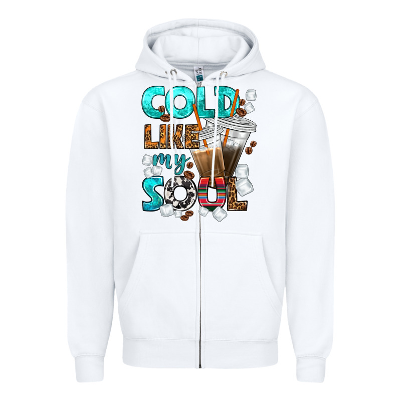Cold Like My Soul Coffee Cups Bbs Zipper Hoodie by BundleAndBundleShop | Teevron
