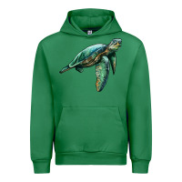 Emerald sea turtle Urban Hoodie - Artiststas