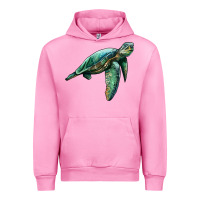 Fuchsia Pink sea turtle Urban Hoodie - Artiststas