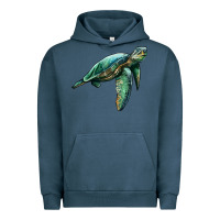 Pigment Midnight Navy sea turtle Urban Hoodie - Artiststas