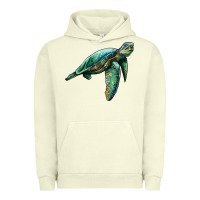 Pigment Pistachio sea turtle Urban Hoodie - Artiststas