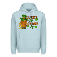 Blue Mist lucky i'm gnome it St. Patricks Day Premium Hoodie - FaDigitalArtStudio