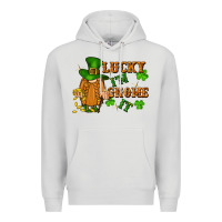 Dove Grey lucky i'm gnome it St. Patricks Day Premium Hoodie - FaDigitalArtStudio
