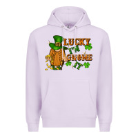 Lilac lucky i'm gnome it St. Patricks Day Premium Hoodie - FaDigitalArtStudio