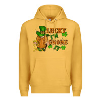 Mustard lucky i'm gnome it St. Patricks Day Premium Hoodie - FaDigitalArtStudio