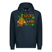 Navy lucky i'm gnome it St. Patricks Day Premium Hoodie - FaDigitalArtStudio
