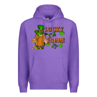 Purple lucky i'm gnome it St. Patricks Day Premium Hoodie - FaDigitalArtStudio