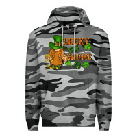 Slate Camo lucky i'm gnome it St. Patricks Day Premium Hoodie - FaDigitalArtStudio