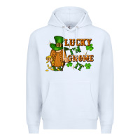 White lucky i'm gnome it St. Patricks Day Premium Hoodie - FaDigitalArtStudio
