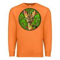 Carrot red brocket deer christmas Premium Sweatshirt - LillyAllenDesigns