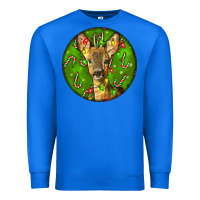 True Royal red brocket deer christmas Premium Sweatshirt - LillyAllenDesigns