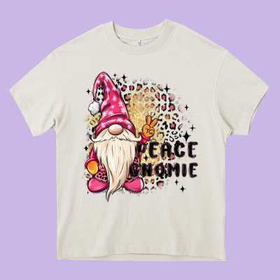 Peace Gnomie Heavy Core Tee Designed By Maliassmallbusiness