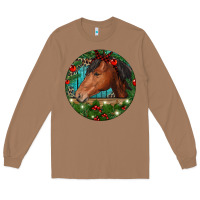 Toasted Coconut Western Horse Christmas Long Sleeve Tee - RanaPortraitStore