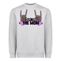 Heather Grey Rockin' the Mom Heavyweight Sweatshirt - CowGirlArtShop