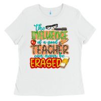 White the influence of a good teacher Ladies Tee - NancyCooperArtShop