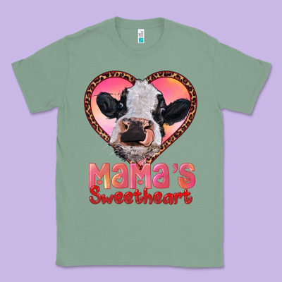 Mamas Sweetheart Baby Cow Classic Tee Designed By Ranaportraitstore