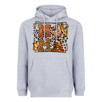 Heather Grey Melanin leopard frame mama Mother's Day Heavyweight Hoodie - LillyAllenDesigns