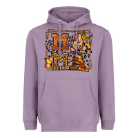 Lavender Melanin leopard frame mama Mother's Day Heavyweight Hoodie - LillyAllenDesigns