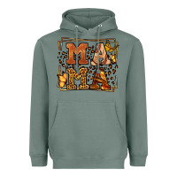 Sage Melanin leopard frame mama Mother's Day Heavyweight Hoodie - LillyAllenDesigns