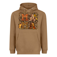 Toasted Coconut Melanin leopard frame mama Mother's Day Heavyweight Hoodie - LillyAllenDesigns