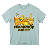 Arona Childhood Cancer Awareness coffee cups Heavy Core Tee - NancyCooperArtShop