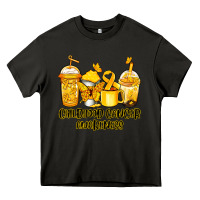 Asphalt Childhood Cancer Awareness coffee cups Heavy Core Tee - NancyCooperArtShop