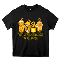 Black Childhood Cancer Awareness coffee cups Heavy Core Tee - NancyCooperArtShop