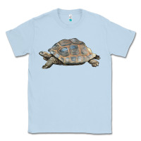 Dusty Blue Tortoise Illustrations Classic Tee - LillyAllenDesigns