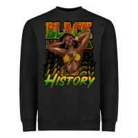 Black Black history afro woman Heavyweight Sweatshirt - HowdyJamesFarm