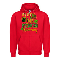 Red Just call me pinch charming St. Patricks Day Zipper Hoodie - FaDigitalArtStudio
