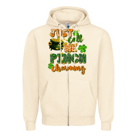 Sandshell Just call me pinch charming St. Patricks Day Zipper Hoodie - FaDigitalArtStudio
