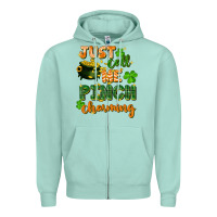 Seafoam Just call me pinch charming St. Patricks Day Zipper Hoodie - FaDigitalArtStudio