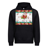 Black flamingo with tropical flowers Urban Hoodie - Artiststas