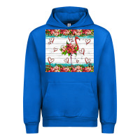 Cobalt flamingo with tropical flowers Urban Hoodie - Artiststas