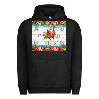 Pigment Black flamingo with tropical flowers Urban Hoodie - Artiststas