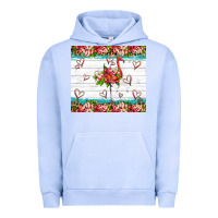 Pigment Grape Ice flamingo with tropical flowers Urban Hoodie - Artiststas