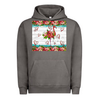 Pigment Tornado flamingo with tropical flowers Urban Hoodie - Artiststas