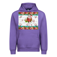 Tulip flamingo with tropical flowers Urban Hoodie - Artiststas