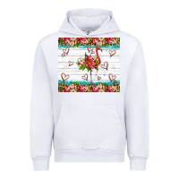 White flamingo with tropical flowers Urban Hoodie - Artiststas