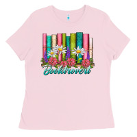Bubblegum Pink booktrovert Ladies Tee - NancyCooperArtShop