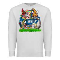 Dove Grey Easter truck Premium Sweatshirt - CowhideDigitalArt