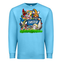 Ocean Blue Easter truck Premium Sweatshirt - CowhideDigitalArt