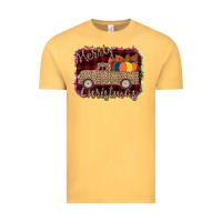 Vintage Mustard Merry Christmas Truck Vintage Tee - Bettercallsaul